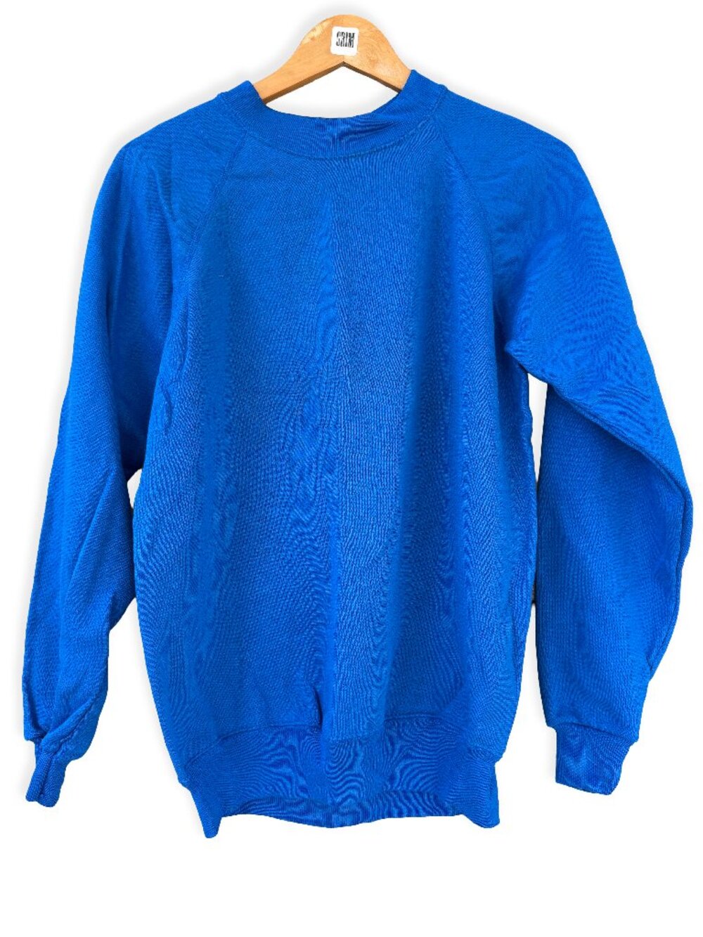 Vintage Hanes Deadstock Royal Blue Crewneck Sweatshirt M Blank Retro 80s 90s